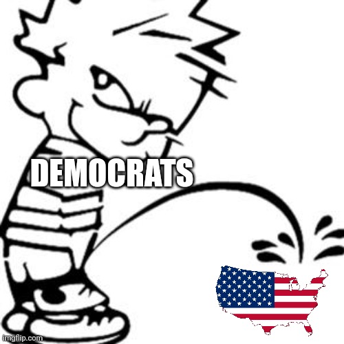 piss on you | DEMOCRATS | image tagged in piss on you | made w/ Imgflip meme maker