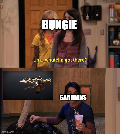 Whatcha Got There? | BUNGIE; GARDIANS | image tagged in whatcha got there | made w/ Imgflip meme maker