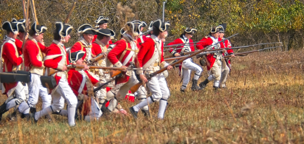 High Quality british redcoats marching Blank Meme Template