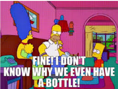 Simpsons bottle Blank Meme Template