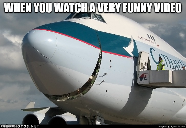 when you watch a funny video | WHEN YOU WATCH A VERY FUNNY VIDEO | image tagged in memes | made w/ Imgflip meme maker