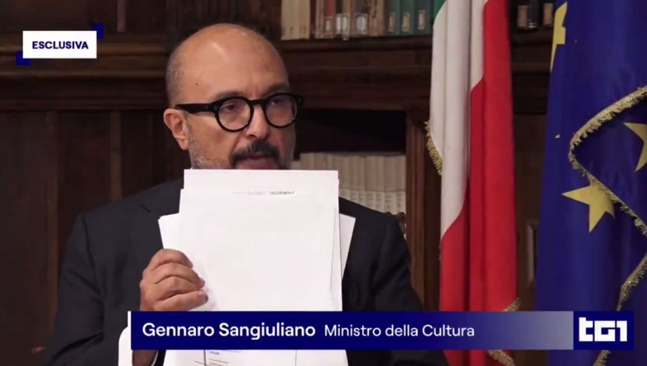 High Quality Sangiuliano Blank Meme Template