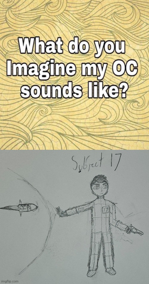 image tagged in what do you think my oc sounds like | made w/ Imgflip meme maker