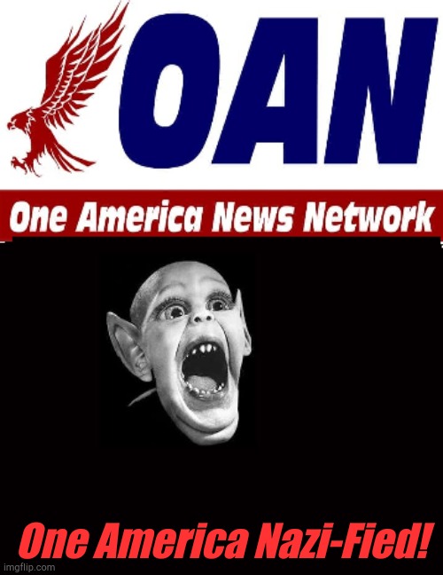 OAN batboy | One America Nazi-Fied! | image tagged in oan batboy | made w/ Imgflip meme maker