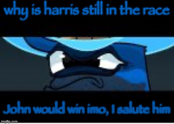 cowboy uno | why is harris still in the race; John would win imo, I salute him | image tagged in cowboy uno | made w/ Imgflip meme maker