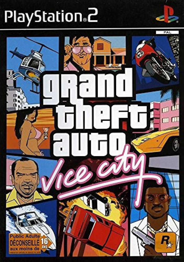 High Quality GTA VC PS2 Cover Art Blank Meme Template