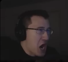 markiplier mimicking Issac Clark Blank Meme Template