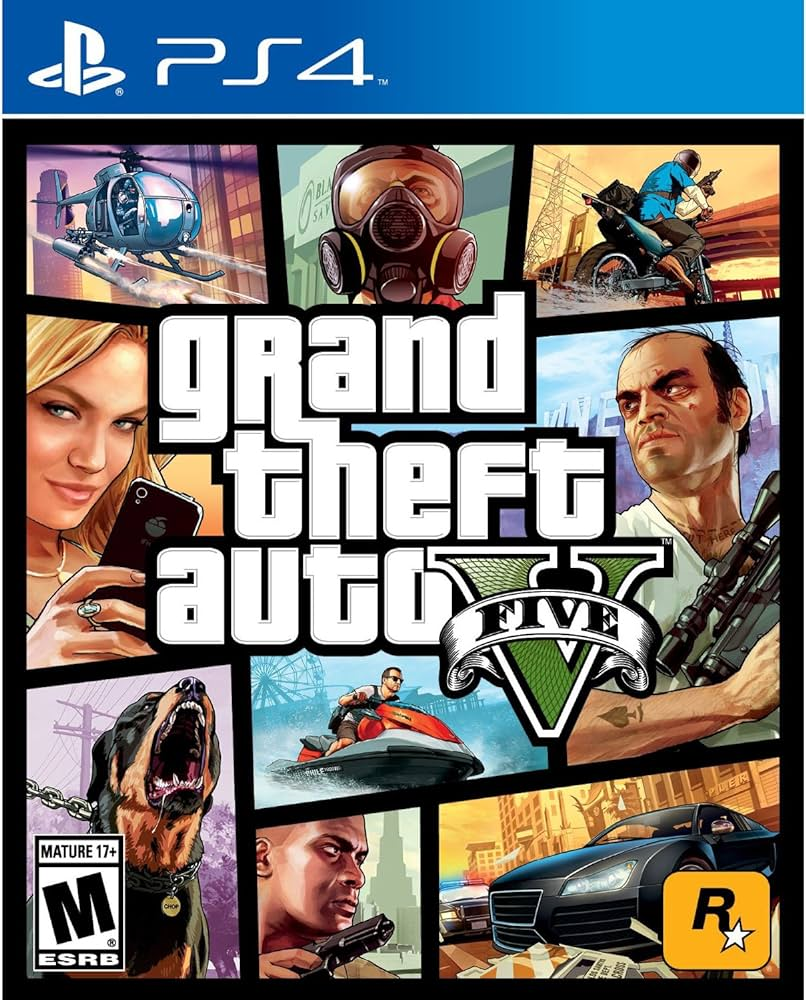 GTA 5 PS4 Cover Art Blank Meme Template