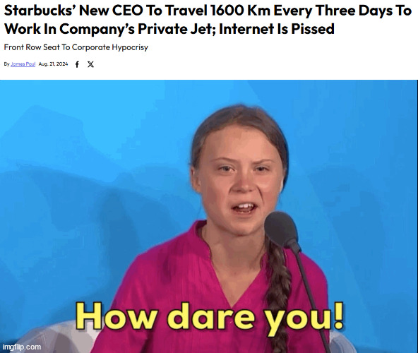 Starsucks!!! | image tagged in greta thunberg how dare you,greta thunberg,starbucks,ceo | made w/ Imgflip meme maker