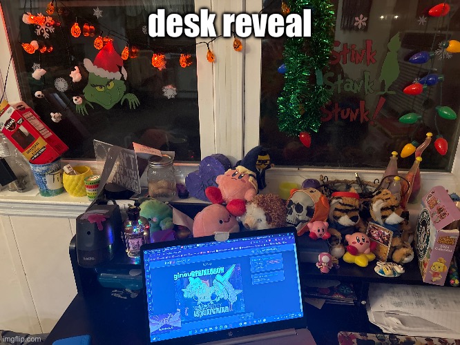desk reveal | made w/ Imgflip meme maker