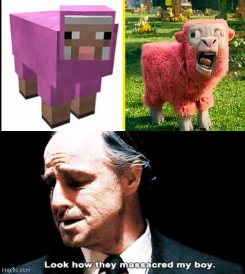 Minecraft movie monstrosity | image tagged in memes,minecraft | made w/ Imgflip meme maker