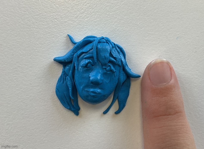 Got bored with some weird clay in class | made w/ Imgflip meme maker