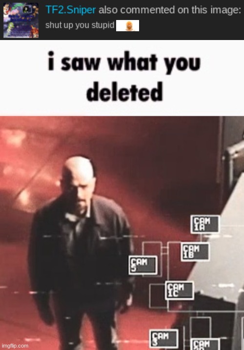 we live in 1984 | image tagged in i saw what you deleted | made w/ Imgflip meme maker