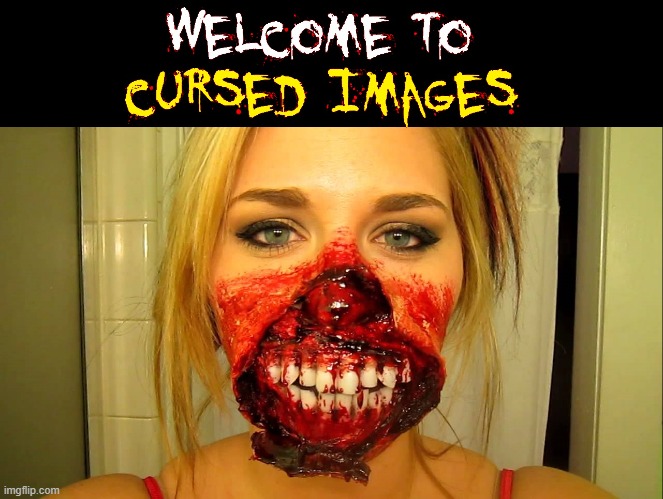 I'm a regular girl —well, if part of my face wasn't missing | image tagged in vince vance,cursed image,blond girl,teeth,exposed,memes | made w/ Imgflip meme maker