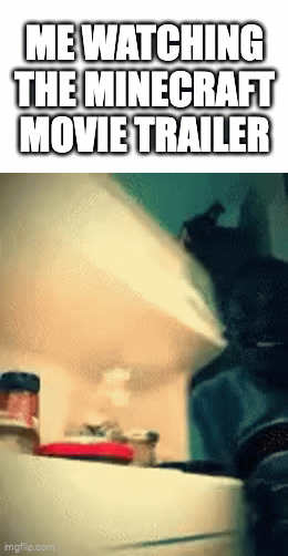 I AM BOILING WITH RAGE LIKE WHY DID THEY BLOODY RUIN IT | ME WATCHING THE MINECRAFT MOVIE TRAILER | image tagged in gifs,memes,fridge,gaming,minecraft,movie | made w/ Imgflip video-to-gif maker