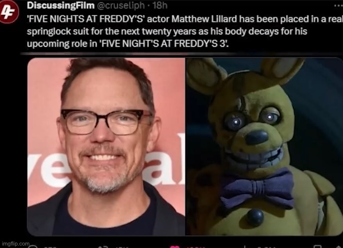 Well I can’t say that was unexpected (A FNAF Meme a Day: Day 128) | image tagged in fnaf,a fnaf meme a day | made w/ Imgflip meme maker