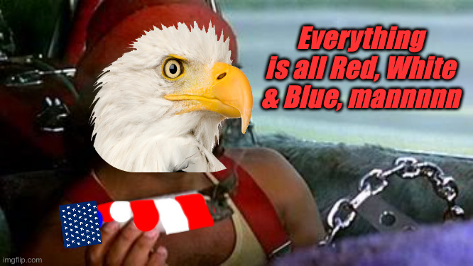 Look At All Those Colors ! | Everything is all Red, White & Blue, mannnnn | image tagged in cheech and chong blunt,political meme,politics,funny memes,funny | made w/ Imgflip meme maker