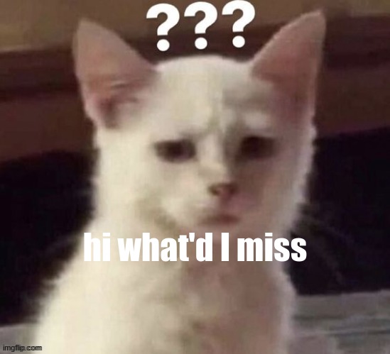 ? | hi what'd I miss | made w/ Imgflip meme maker