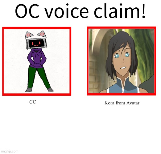 Look it’s sound good | CC; Kora from Avatar | image tagged in rose/bee's oc voice claim challenge | made w/ Imgflip meme maker