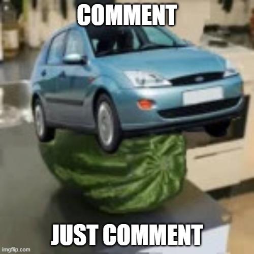 FocusMelon | COMMENT; JUST COMMENT | image tagged in focusmelon | made w/ Imgflip meme maker