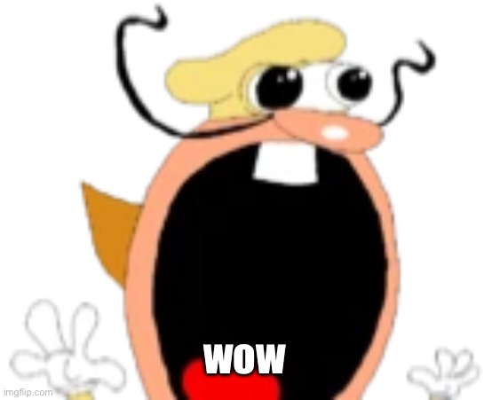 The little goober (The Noise Pizza Tower) | wow | image tagged in the little goober the noise pizza tower | made w/ Imgflip meme maker