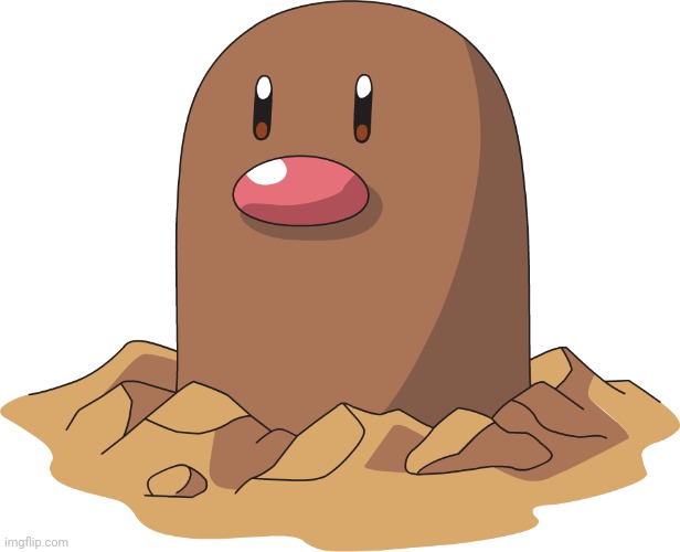 Diglett | image tagged in diglett | made w/ Imgflip meme maker