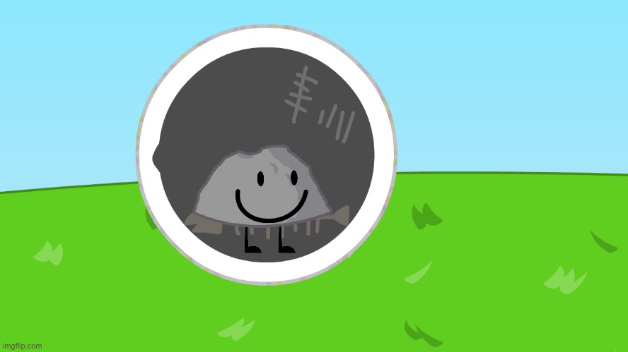 BFDI Rocky in a jawbreaker Blank Meme Template