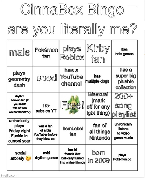 okay I made a bingo temp, are you guys gonna fill it out or comment “this s so a” | image tagged in cinnabox bingo | made w/ Imgflip meme maker