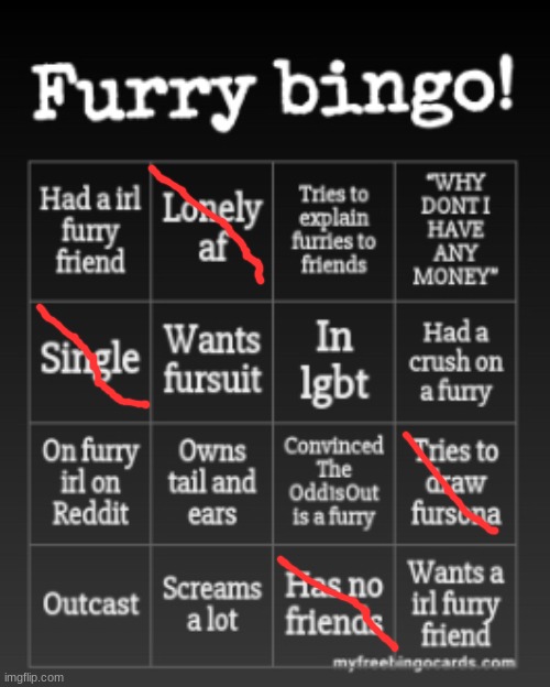 here we go again | image tagged in furry bingo | made w/ Imgflip meme maker