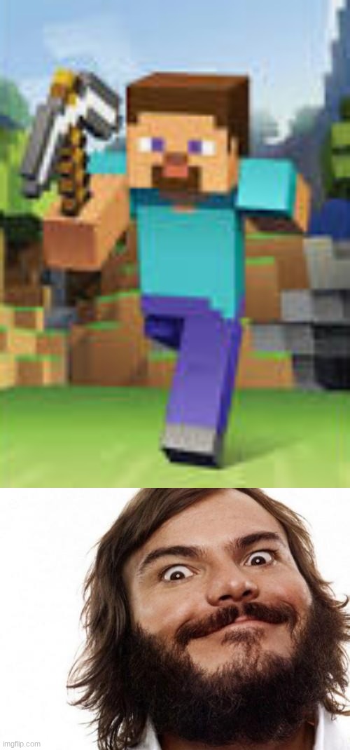 remember: these are the same people | image tagged in minecraft steve,jack black meme nailed it | made w/ Imgflip meme maker