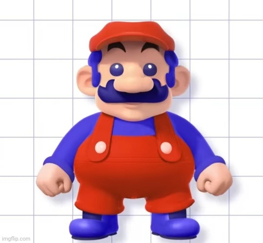 Reminder that Mario could have ended up looking like this | image tagged in mario | made w/ Imgflip meme maker