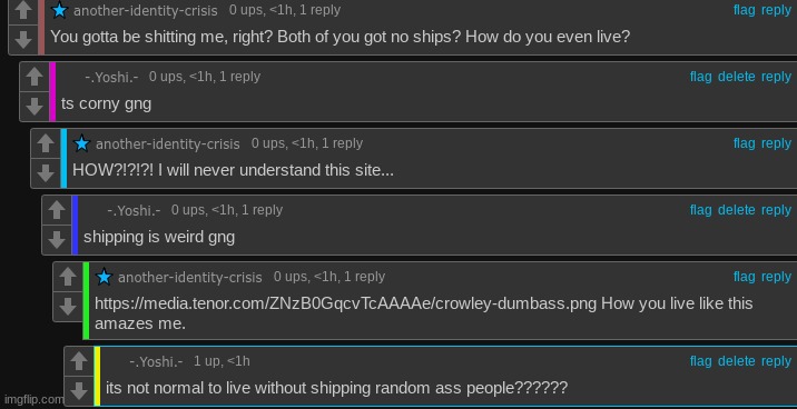 ik posting comments aint really that important but can yall laugh at this loser rq | made w/ Imgflip meme maker