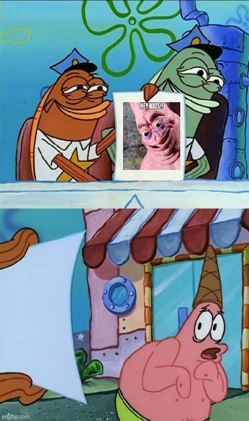 patrick scared | image tagged in patrick scared | made w/ Imgflip meme maker