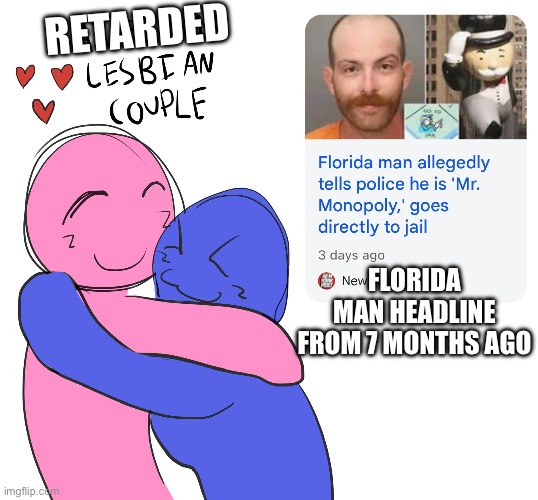 Monkeypox | RETARDED; FLORIDA MAN HEADLINE FROM 7 MONTHS AGO | made w/ Imgflip meme maker