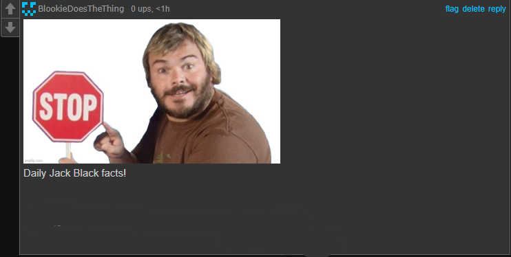 High Quality Daily Jack Black Facts Blank Meme Template