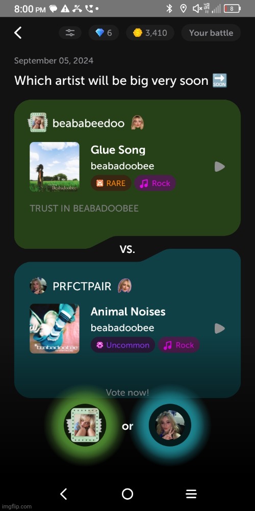 Do I vote for beabadoobee or beabadoobee? | made w/ Imgflip meme maker