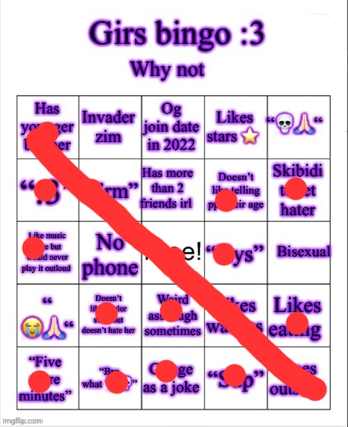 Girs dumb bingo | image tagged in girs dumb bingo | made w/ Imgflip meme maker