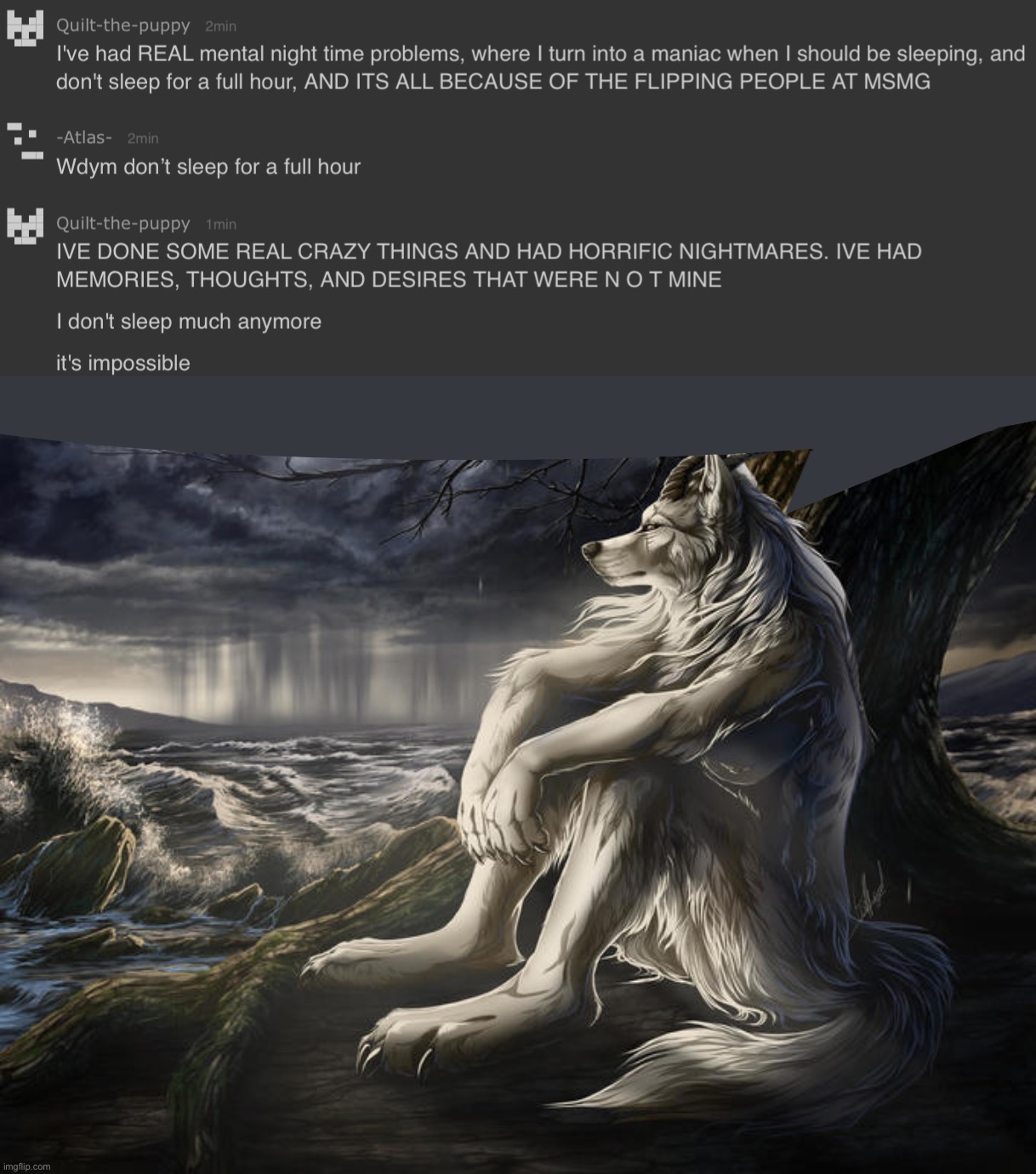 image tagged in lone wolf | made w/ Imgflip meme maker