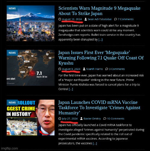 Japan Clotshot Megaquakes | image tagged in covid vaccine | made w/ Imgflip meme maker