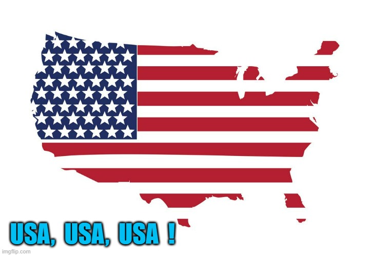 usa map flag | USA,  USA,  USA  ! | image tagged in usa map flag | made w/ Imgflip meme maker