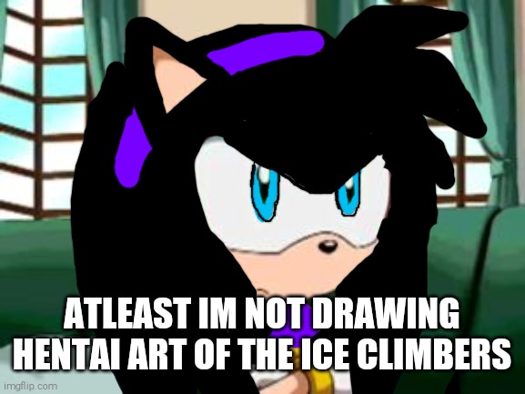 (SHiTPOST) Joanna Does Not Approve Of Hentai and Neither Should You | ATLEAST IM NOT DRAWING HENTAI ART OF THE ICE CLIMBERS | image tagged in joanna dissaproves,shitpost,super smash bros | made w/ Imgflip meme maker