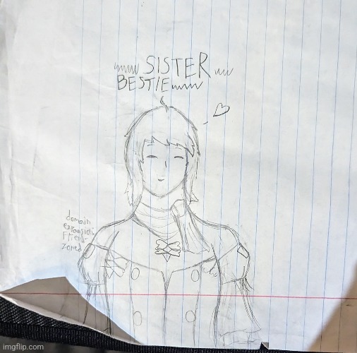 Something I drew at school, why did I make this (Yes, I am aware that my smaller writing is atrocious) | image tagged in domain expansion,the friendzone,or something like that idk i'm not far enough in the show | made w/ Imgflip meme maker