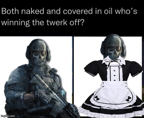 both naked and covered in oil who's winning the twerk off | image tagged in both naked and covered in oil who's winning the twerk off | made w/ Imgflip meme maker