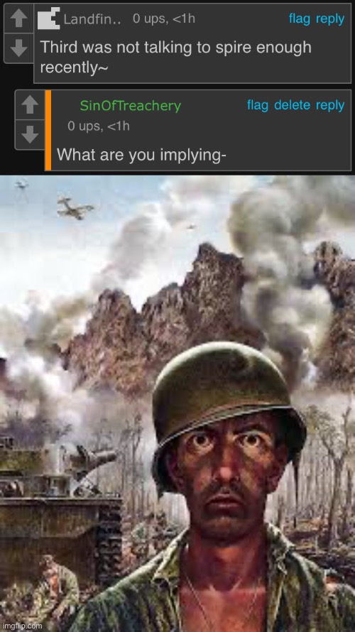 image tagged in thousand yard stare | made w/ Imgflip meme maker