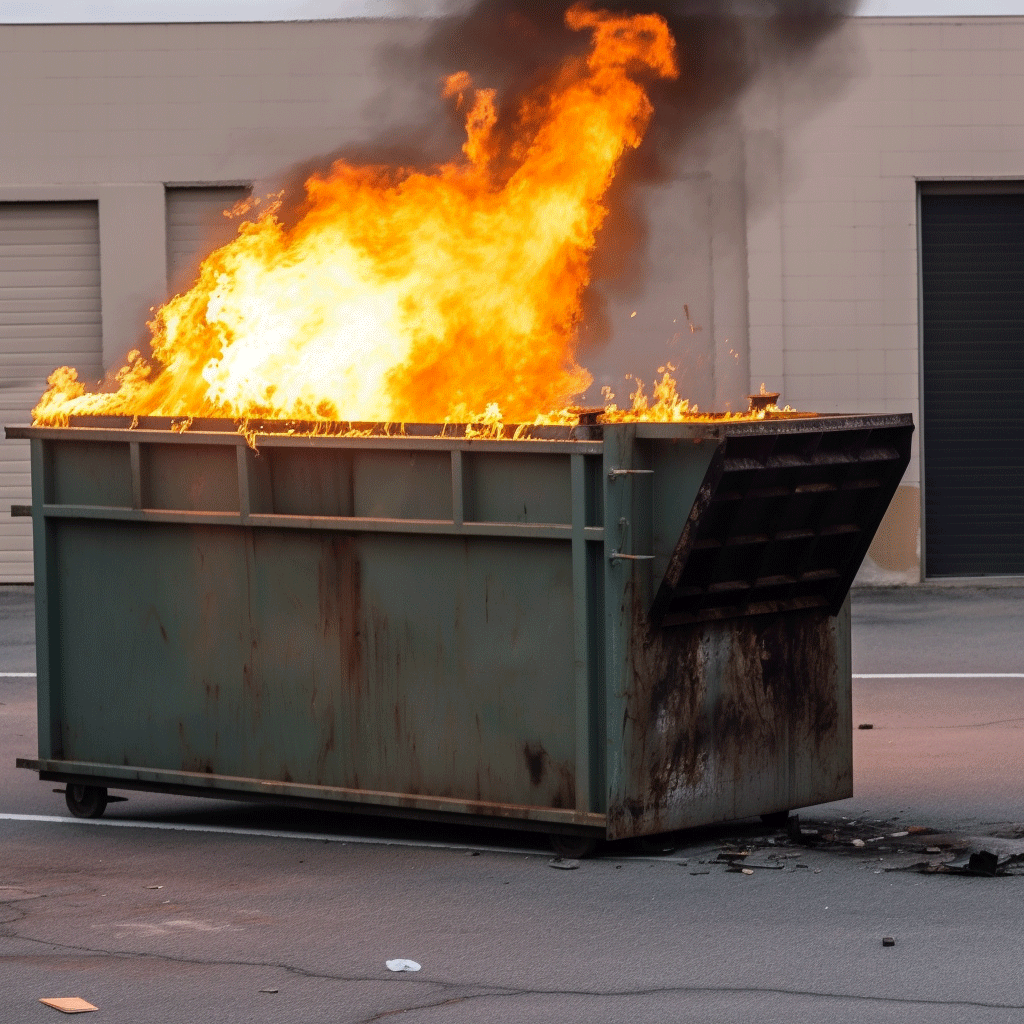 Dumpster fire Blank Meme Template