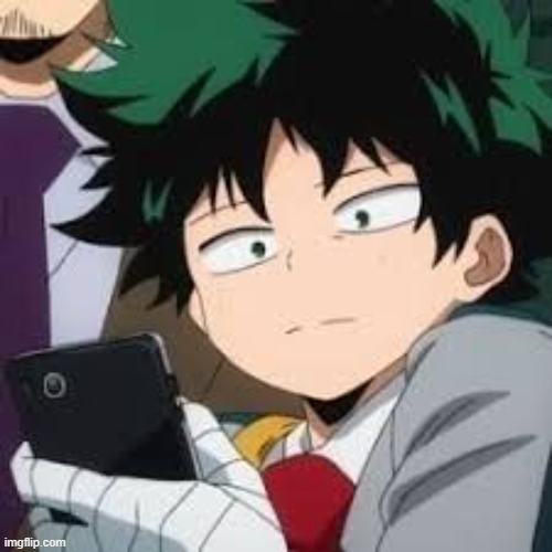 image tagged in deku dissapointed | made w/ Imgflip meme maker