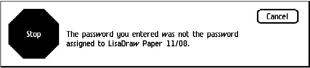 LisaOS Password Warning Blank Meme Template