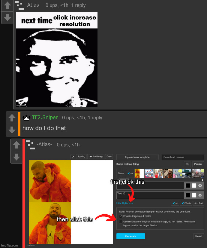 i have two entire templated purely just to help people understand imgflip's best feature | made w/ Imgflip meme maker