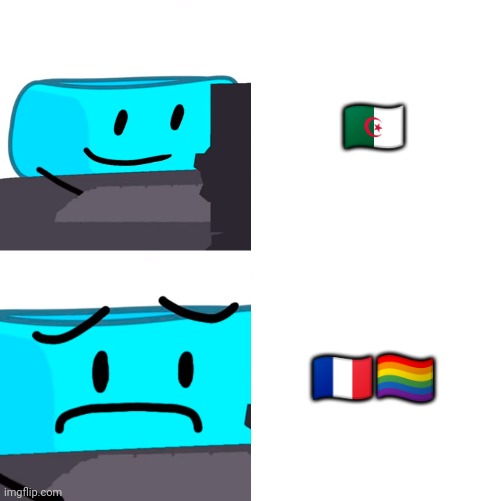 I hâte gay france | 🇩🇿; 🇨🇵🏳️‍🌈 | image tagged in bracelity reaction | made w/ Imgflip meme maker