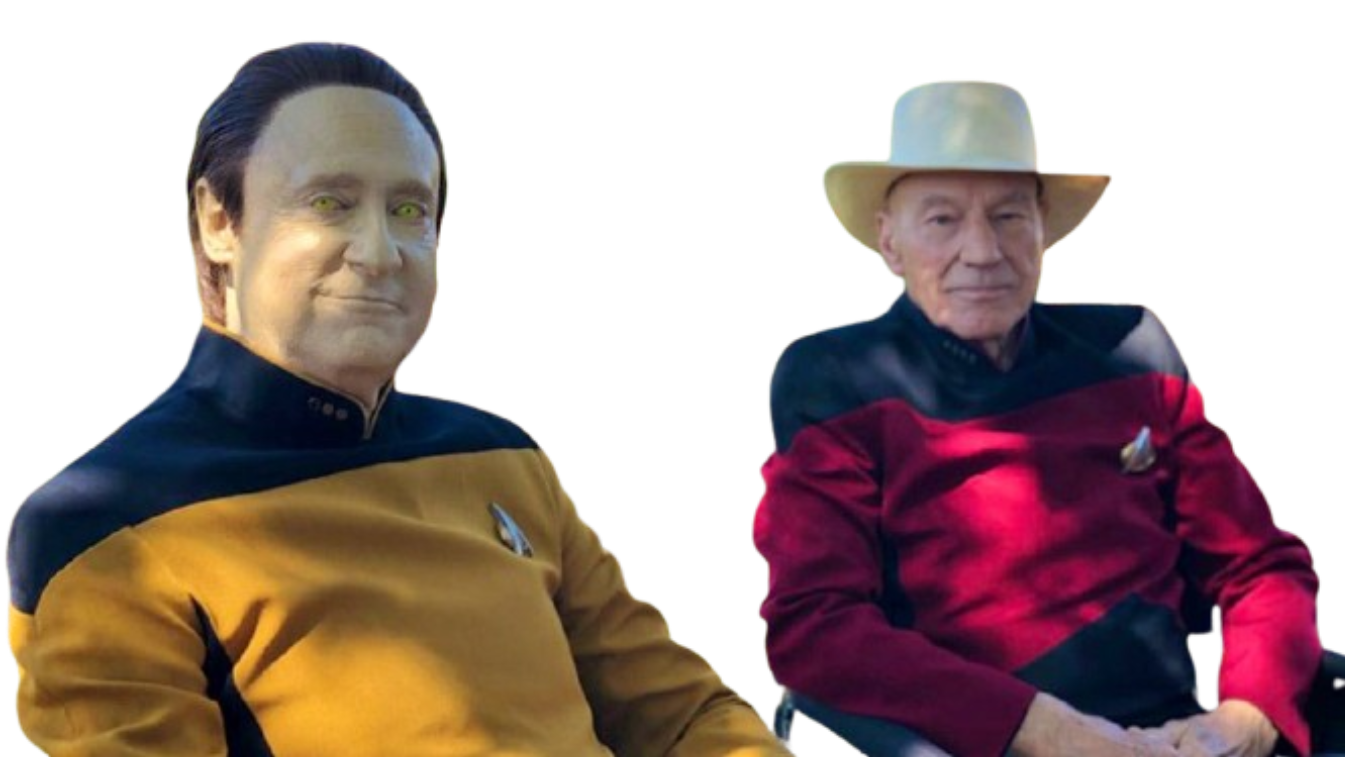 Data, Picard, Winery Blank Meme Template